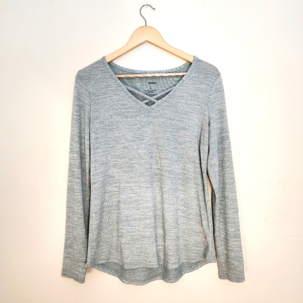 Sonoma Blue Cozy Long Sleeve Top Size Small